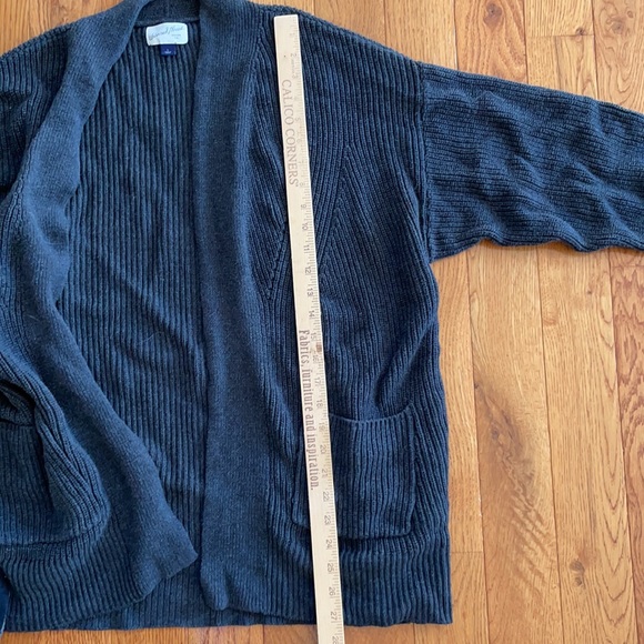 Universal Thread Target L 100% Cotton Gray Sweater Cardigan - Picture 3 of 5